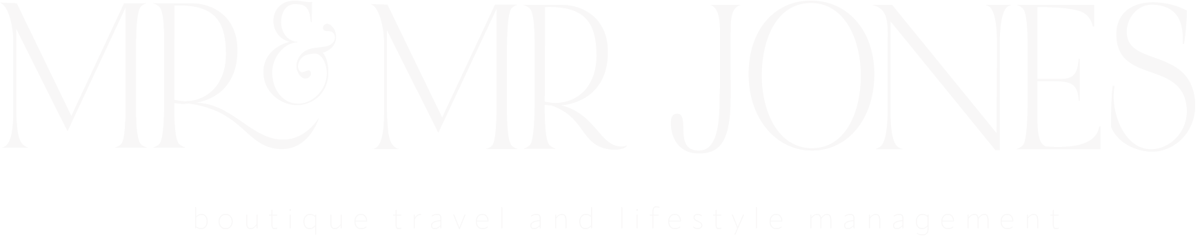 Mr and Mr Jones Logo